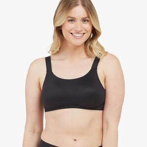 NWT Spanx black lightly lined tank bra bra llelujah bralette XL